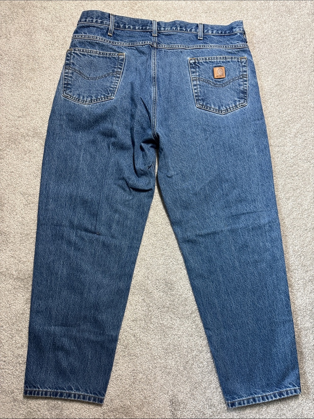Carhartt Men's Blue Relaxed Fit Denim Jeans Men's Size 40X30* 29 1/2* READ